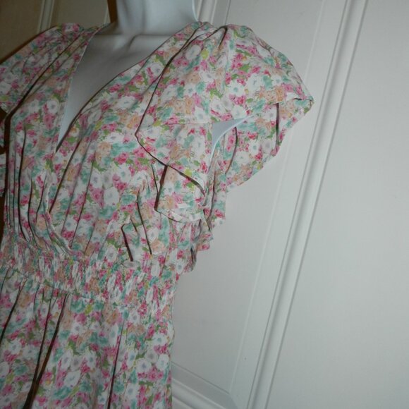 Entro Ruffle Tiered Maxi Dress floral size large🆕 FAST🏃‍♀️⚡🚚💥 - Picture 11 of 14